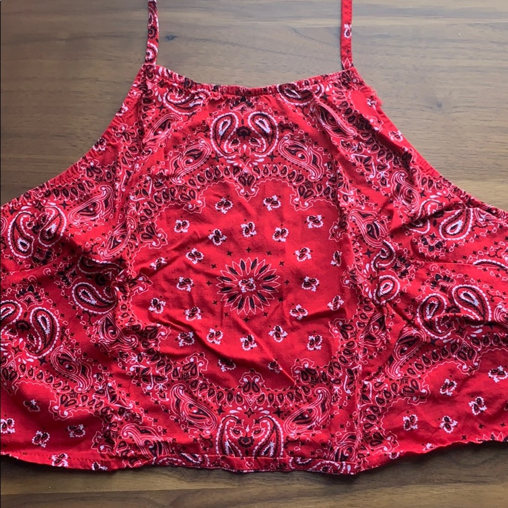 Bandana Print Halter Top